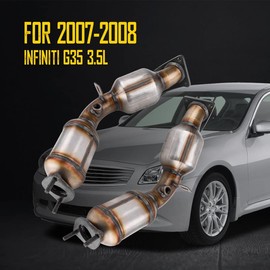 Catalytic Converter Industrial Grade Stainless Steel Replacement for G35 2007-2008 X Base Sport Journey 3.5L Replace 16197,16198 (EPA Compliant)