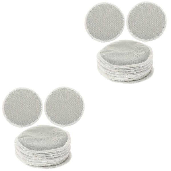 Kisangel 20 Pcs Breast Pads Washable for Maternity Reusable Washable
