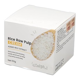 Crema de Agua de Arroz ANGGREK, Crema Facial Reparadora de Arroz de 1,8 Oz, Crema Hidratante para la Cara que Se Desvanece, Repara las Líneas Finas, B