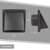 FRESH SPEED 4 Inch Black Dryer Vent Cover Outside Stainless