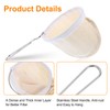 QUARKZMAN Flannel Fabric Coffee Filter, Reusable Handmade Coffee Sock Filter