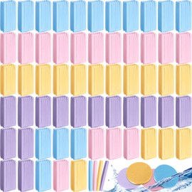 720 Count Makeup Facial Sponges Compressed Facial Sponges Exfoliating Face Sponges for Cleansing Removal Sponge Pads Wash Round Face Sponge for Women Girls Face Wash Cleansing Makeup, 4 Colors