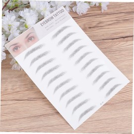 WOONEKY Artificial Eyebrow Transfer Stickers Set Brow Lamination Pencil Realistic 3d Brow Stencils for Women Men Quick Easy Application