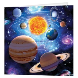3D LiveLife Greeting Card - You are Here from Deluxebase. Lenticular 3D Blank Greeting Cards with Envelopes. Space All Occasion Greeting Cards Featuring Original Artwork by David Penfound.