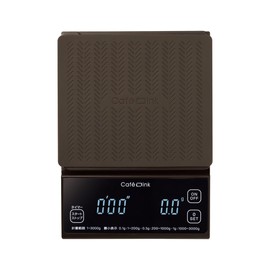 Atlas ADCS-031 Coffee Scale, Drip Scale, Digital Scale, 0.04 oz (0.1 g), Digital Scale, 6.6 lbs (3 kg), Timer Function, Brown B Type