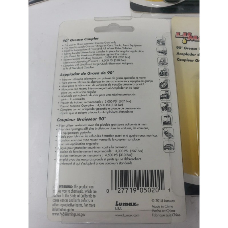 Lumax 90° Grease Coupler LX-1404