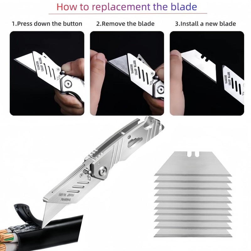 Multitool Utility Pocket Tool Folding Heavy Duty Carpet Cutter with