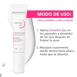BIODERMA, Contorno de Ojos, Sensibio Eye, Gel Hidratante Suave para el Contorno de Ojos, Crema para Piel Sensible, 15 ml