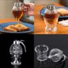 Nikou 200ml Acrylic Honey Dispenser, No Drip Syrup Dispenser Transparent