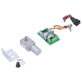 DC 24V Worm Gear Motor with Governor High Torsion Mini Turbine Reducer for Robots Electronic Locks24V150RPM