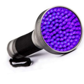 UV Optics Powerful LED Ultraviolet Black Light Flashlight, Detects Bed Bugs, Insects, Scorpions, Diamonds, Automotive Leaks, Pet Stains, Toxic Mold. Great for Campers, Night Fishing.