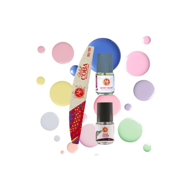 Biss, Kit 10 Esmaltes 5 ml Top Coat, Aceite y