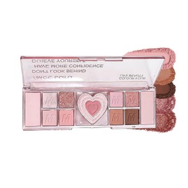 INTOPOP Eyeshadow Palette: 12 Colors, Multi-Colored, Pearless, Matte, Fine Glitter, Eye Shadow Palette, For Beginners, Everyday Makeup, Pink, Brown, Earth Color (02-Melon Caramel)
