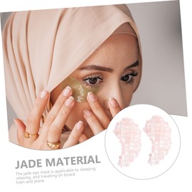 Baluue 2 Pack Jade Eye Mask Cool Eye Mask for Jade Eye Patch for Dark Circles Facial Spa for Travel Relaxation
