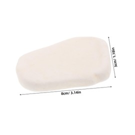 FRCOLOR 6pcs Unpainted Smooth Flat Rocks for DIY Painting Creative Paintable Stones for Crafting Home and Art Projects for Personalizing with Quotes and Designs