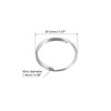 sourcing map Double Loop Split Rings 12 mm Small Round
