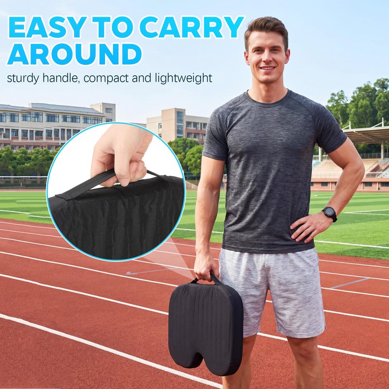 Gerrii 2pcs Stadium Seat Cushions Bleacher Seat Pads for Outdoor