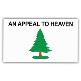 Liberty Tree Stickers an Appeal to Heaven Sticker Rectangular Vinyl Stickers Weather-Resistant Stickers for Water Bottles Laptop Window Car Size 3"
