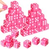 Poen 30 Pcs Hot Pink Dice Set Opaque 16mm Dice