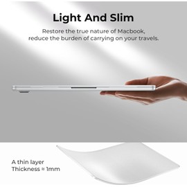 BlueSwan for MacBook Air 15 inch Case, 2026-2023 M4 M3 M2, Anti-Scratch Flexible Protective Laptop Cover with Grippy Matte Texture, Slim and Easy Installation, Frosted White