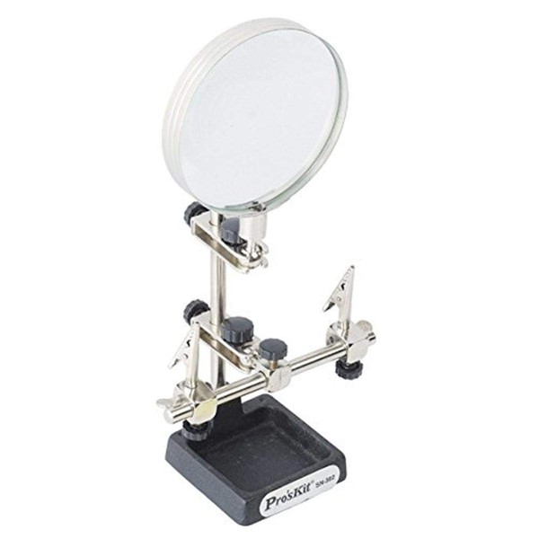 Pro'sKit 902-094 Helping Hands, Large Magnifier, 3.5" Size