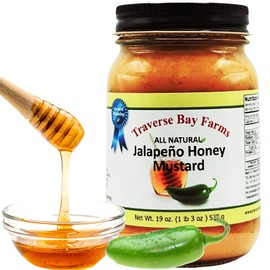 Traverse Bay Farms' Jalapeno Honey Mustard - Nationally Award-Winning, Natural, Preservative-Free, Gluten-Free & MSG-Free