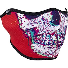 Zanheadgear® Half Mask Neoprene Glitch Skull