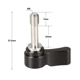 CAMVATE M6 Ratchet Wingnut Assembly Knob Black (A Pair) - 2159