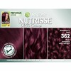 Garnier Hair Color Nutrisse Nourishing Creme, 362 Darkest Berry Burgundy