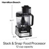 Hamilton Beach Stack & Snap Food Processor and Vegetable Chopper,