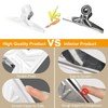 Extra Large Bulldog Clips White - Coideal 2 PCS 20cm