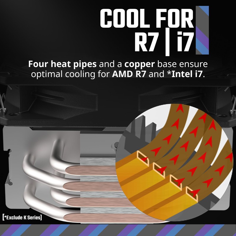 Cooler Master Hyper 212 Spectrum V3 ARGB CPU Air Cooler,
