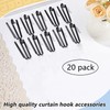 Curtain Hooks Pinch Pleat Header Tape Pins Heavy Duty Deep