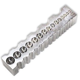 BENCH WIZARD Long Dapping Block | 8" (20.3 cm) x 1.5" (3.8 cm) x 1.5" (3.8 cm) | Multipurpose Design | Ideal for Diverse Jewelry Shaping