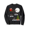 Funny Xmas Lighting Tree Santa Riding Tarantula Christmas Sweatshirt