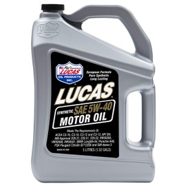 Lucas Oil Synthetic SAE 5W-40 European Motor Oil 5 Liters (Pack of 1