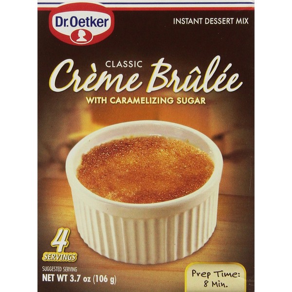 Dr. Oetker, Creme Brulee Mix, 4 Servings, 3.7oz (Pack of 3)