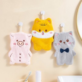 [Overseas] Cute Children's Women's Hand Towel Hanging Quick-Drying Water-Absorbing Hand Towel Towel Collection GG-134 NO. 1 10ea