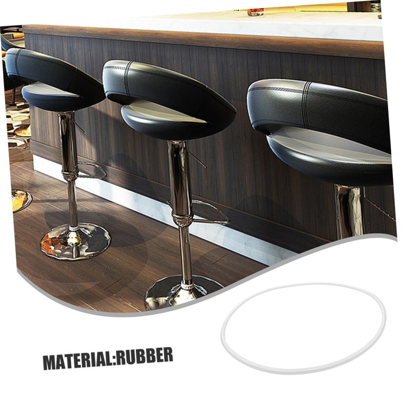 SHINEOFI Bar Stool Floor Protector Ring Durable Rubber Base Protector