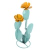Metal Cactus Statue Decor Life Size Yard Art with Easy