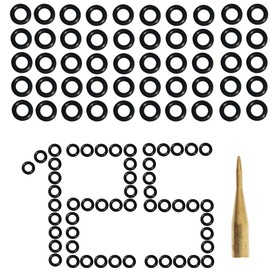 Ohne dir kann ich nicht bin 125 Rubber Rings + 1 Winder Premium Dart Set, O Rings for Aluminium Shafts and All Shafts with 2BA Thread + Adapter/Tool/Tool/Applicator, Darts Accessories