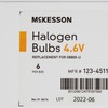 McKesson Halogen Light Bulbs 3 Watts, 4.6 Volts, Diagnostic Lamp