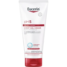 Eucerin Crema Corporal Ultra Ligera Ph5 (200 Ml) Enriquecida Con Dexpantenol, Rápida Absorción Sin Dejar Residuos Para Piel Seca Y Sensible