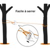 ZAselect 10M THICK GARDEN OUTDOOR CLOTHES LINE EASY TO TIGHT..