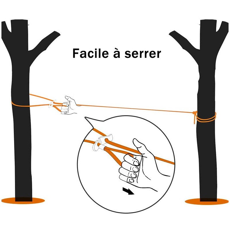 ZAselect 10M THICK GARDEN OUTDOOR CLOTHES LINE EASY TO TIGHT..