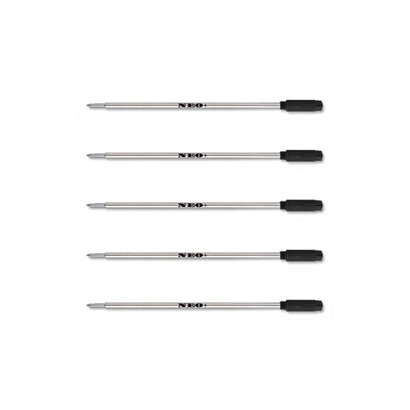 Quality Ballpoint Pen Refills, 8513 Cross Compatible (5 x BLACK
