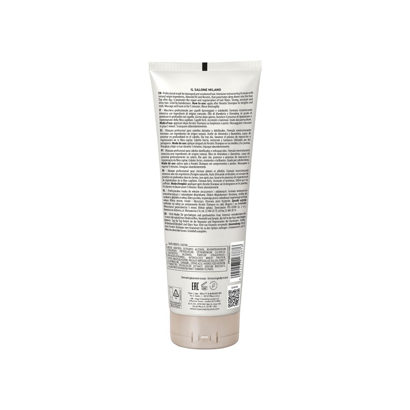 Il Salone Milano Keratin Mask 250ml - Maske für geschädigtes