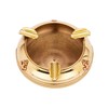 NKlaus Nautical Ashtray Antique Brass 8 x 3 cm Compact