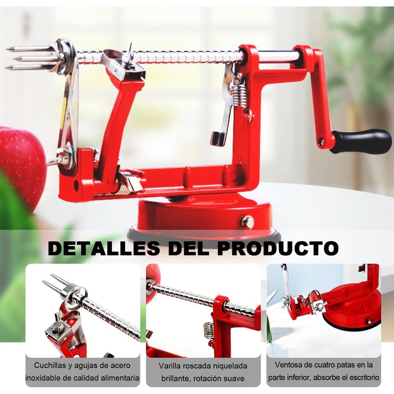 Pelador de Manzana, Pelador de Manzanas Rebanador Descorazonador