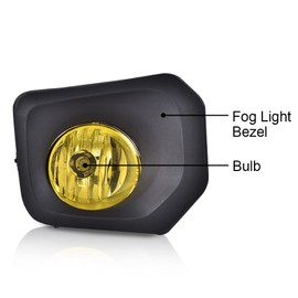 G-PLUS Lens Driving Fog Lights Bumper Lamp Bezel Kit Compatible with Toyota Tacoma 2016-2021 812200W040, TO2592124, 812100W050, TO2593124 neblineros para autos delantero faros antiniebla